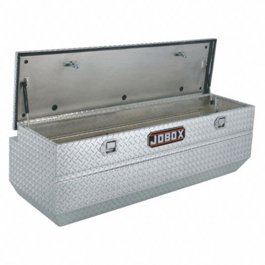 Crescent Jobox 96 in. White Steel Top Mount Truck Tool Box with