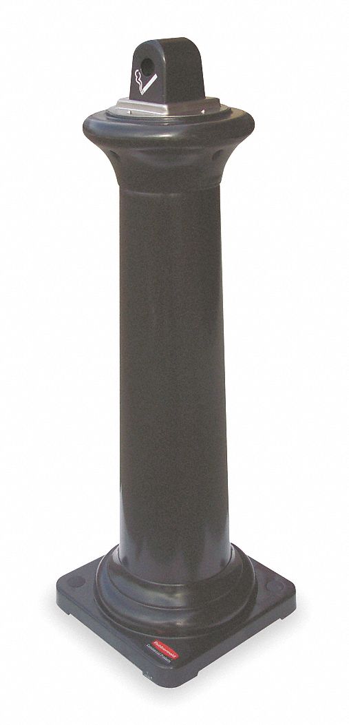 ASHTRAY GROUNDS KEEPER BLACK