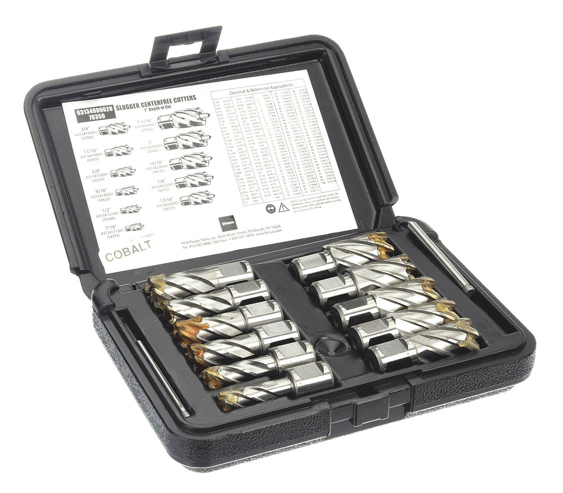 SLUGGER BY FEIN, 1 in Max Cutting Dp, Pilot Pin Included, Annular