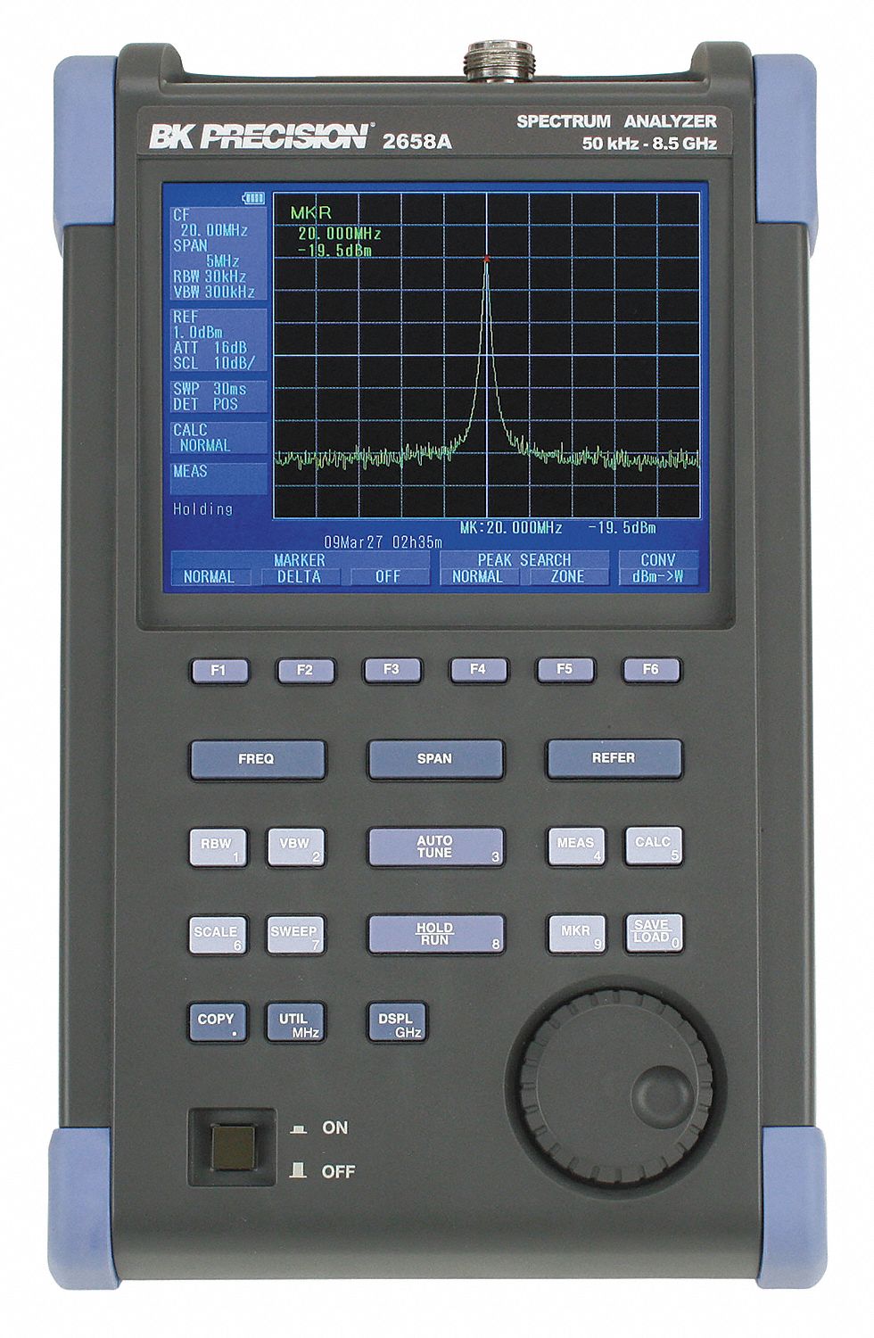 B&K PRECISION, 0 Hz (Zero Span)/200 kHz to 5 GHz (Step) and 8.5 GHz (Full Span), Spectrum