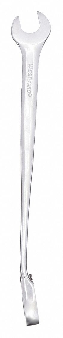 COMBINATION WRENCH, ALLOY STEEL, CHROME, 12 MM HEAD SIZE, 8 1/8 IN OVERALL L, STANDARD