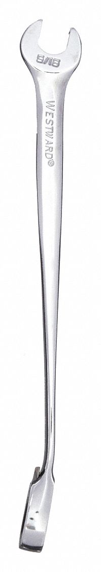 Combination Wrench: Alloy Steel, Chrome, 5/16 in Head Size, 5 7/8 in Overall Lg, Offset