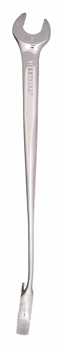 Combination Wrench: Alloy Steel, Chrome, 1/2 in Head Size, 8 5/8 in Overall Lg, Offset
