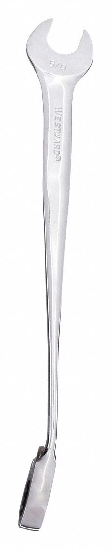 COMBINATION WRENCH, ALLOY STEEL, CHROME, 5/8 IN HEAD SIZE, 10 1/8 IN OVERALL L, OFFSET