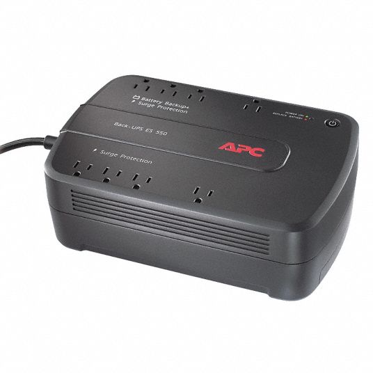 APC BY SCHNEIDER ELECTRIC UPS System, Standby, Floor, 550VA, 120VAC