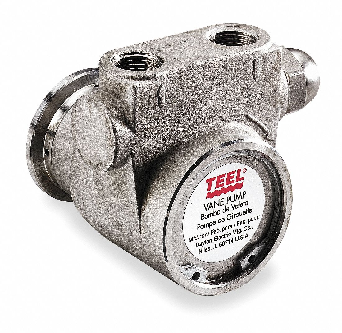 TEEL 3/8" Stainless Steel Rotary Vane Pump 4P9204P920 Grainger