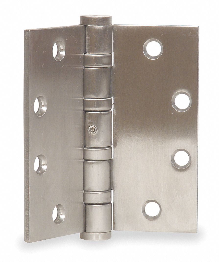 Grainger Approved 4 1 2 X 4 1 2 Butt Hinge With Stainless Steel
