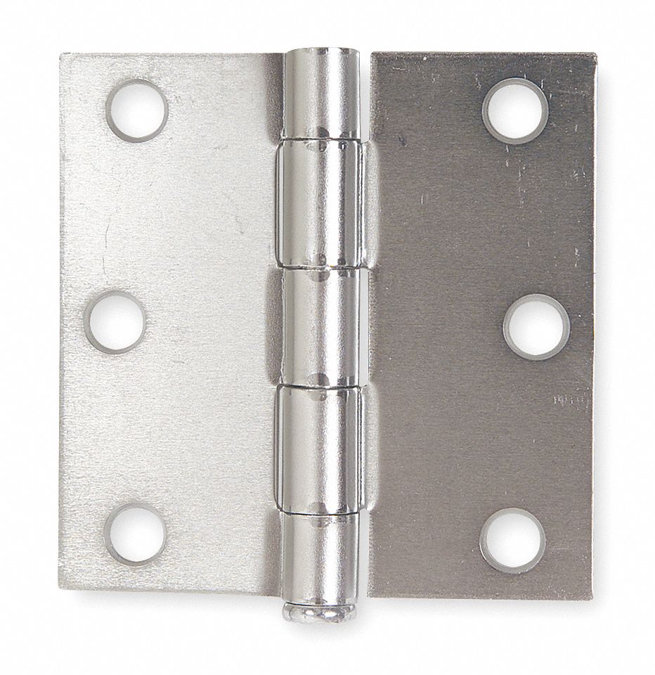 GRAINGER APPROVED Bisagra Utilitaria, 3" x 3", Acabado Zincado, Montaje