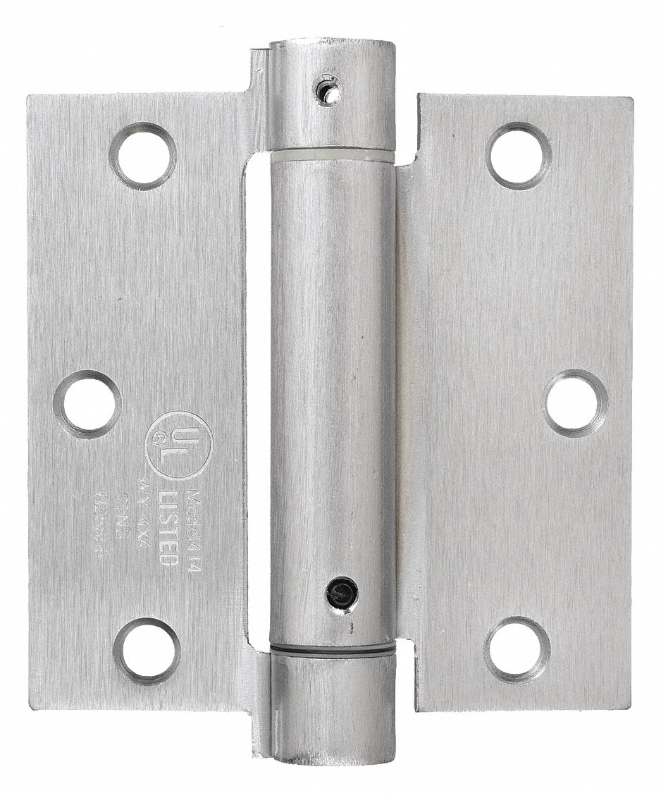 Full Mortise Mounting, Steel, Spring Hinge - 4PA77|4PA77 - Grainger