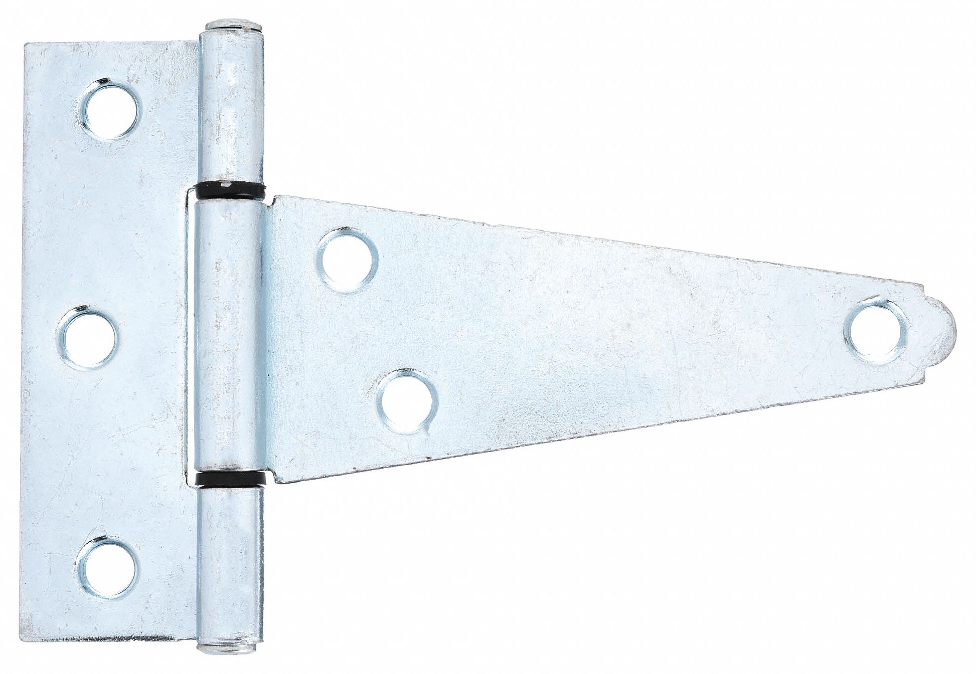 Tee Hinge: Steel, 3 3/16 in Leaf Ht, 1 1/4 in Leaf Wd