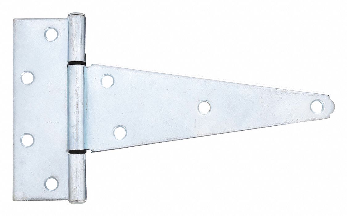 Tee Hinge: Steel, 5 1/2 in Leaf Ht, 2 1/4 in Leaf Wd
