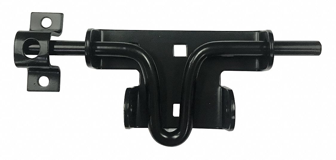 GRAINGER APPROVED Padlockable Slide Latch, 2-1/4 In W, Black - 4PB55 ...