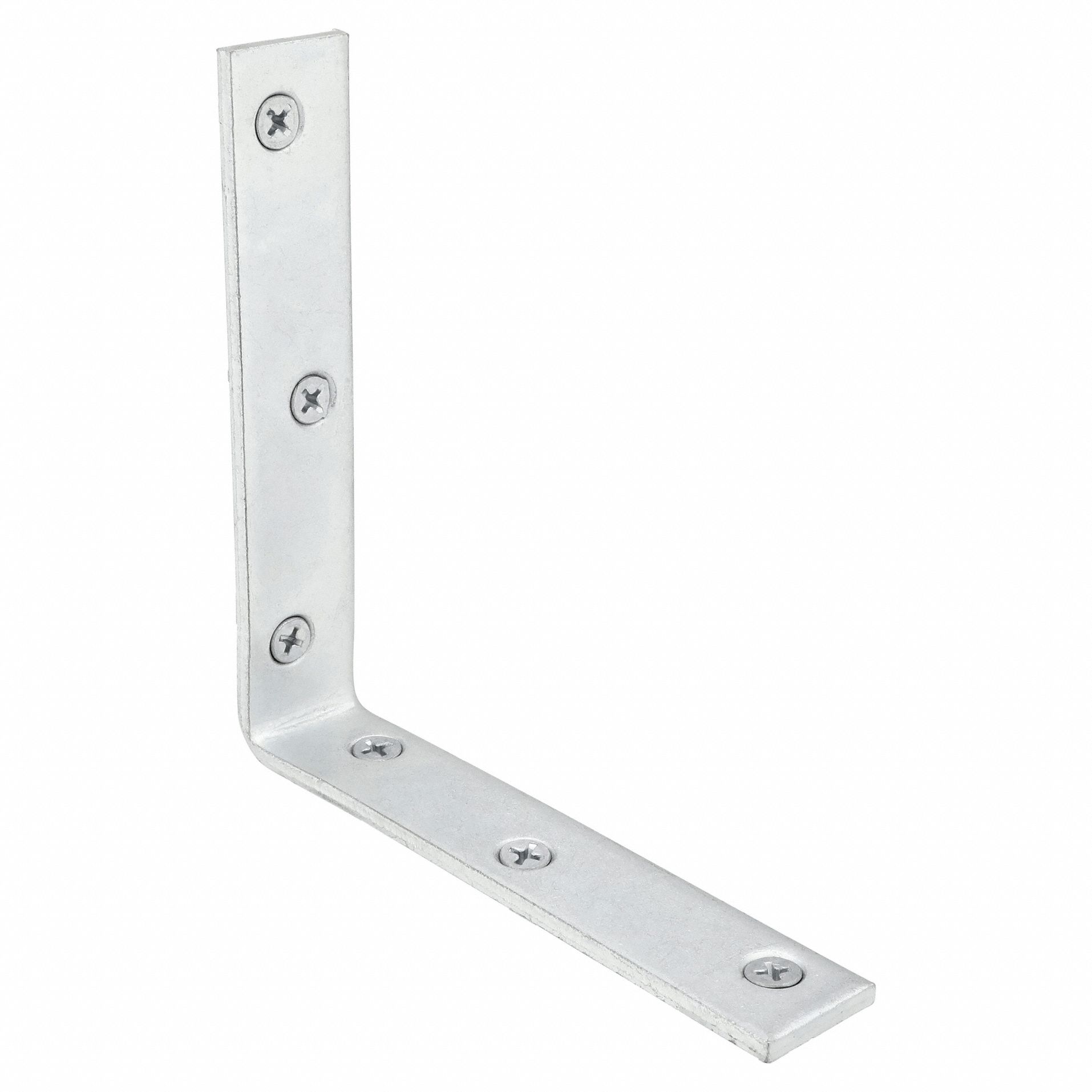 Corner Brace: Steel, 5 1/64 in Ht, 5 in Lg