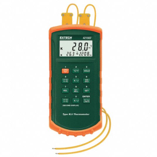 EXTECH Thermocouple Thermometer Multichannel Thermocouple Temp Meter