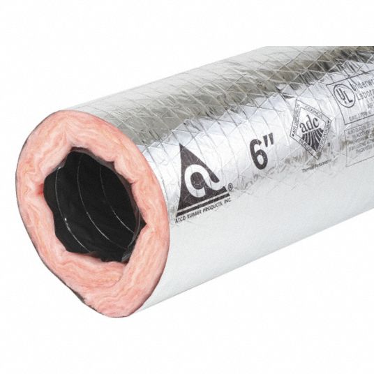 Atco Insulated Flexible Duct R 80 12 In Flexible Duct Inside Dia 4tvn313102512 Grainger 2613