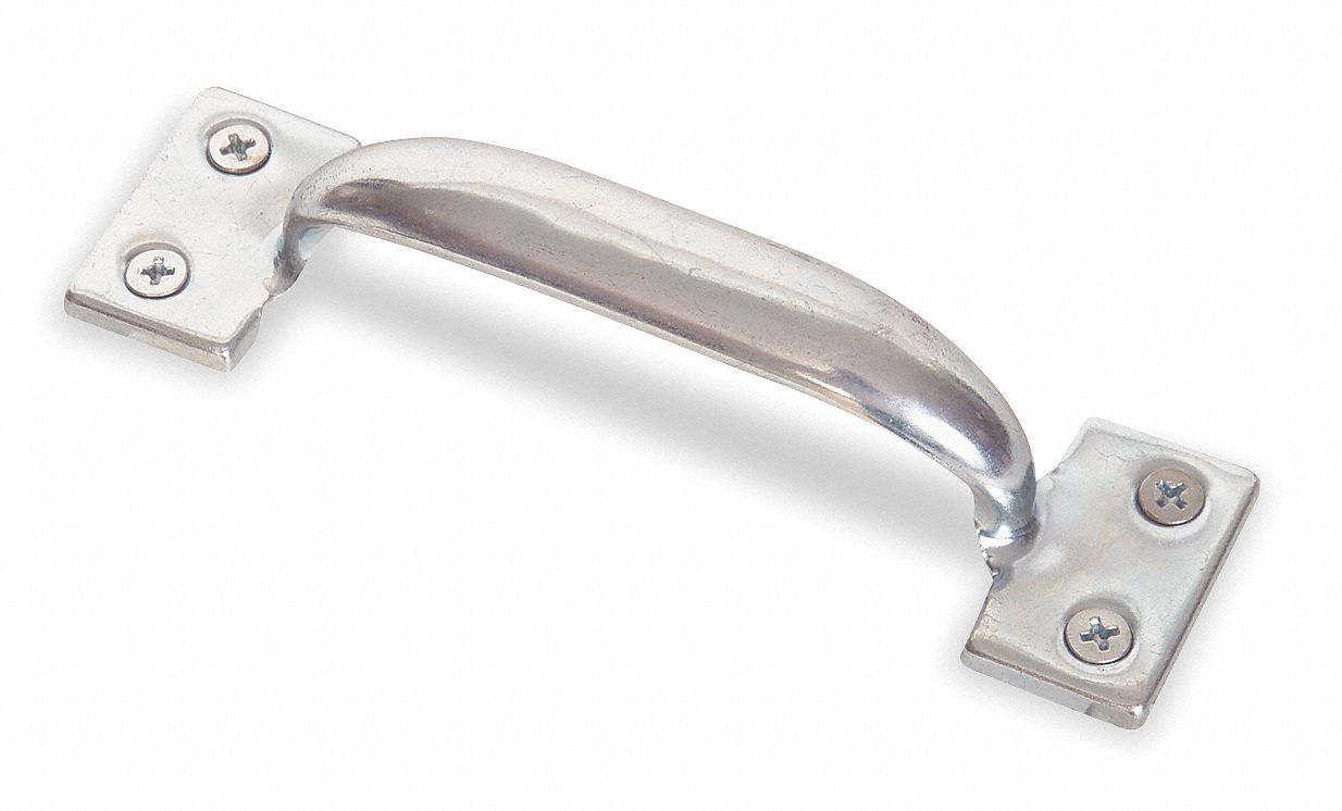 GRAINGER APPROVED Pull Handle Unthreaded Through Holes, Steel