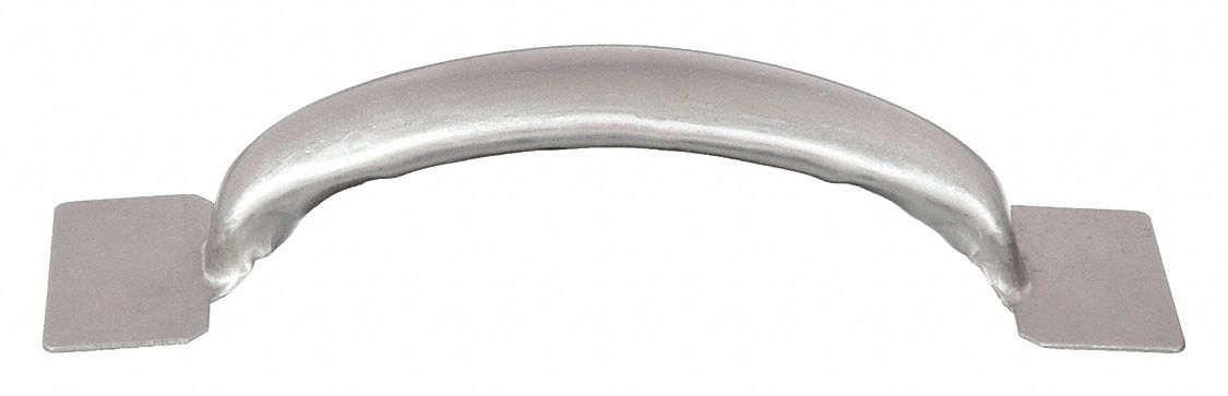 PULL HANDLE,STEEL,SILVER,6-1/2 IN