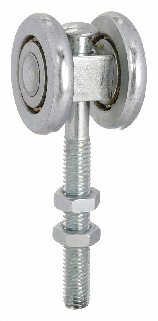 ROUL VOIE PORTE,POIDS 300 LB,ACIER
