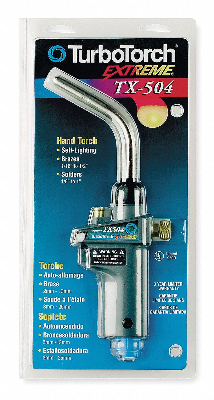 HAND TORCH, SWIRL FLAME, TRIGGER-START, FIXED TIP, TX SERIES, HAND TORCH, T-504