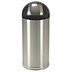 Domed-Top Round Metal Trash Cans