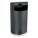 WASTEBASKET,HALF ROUND,9 GAL.,BLACK