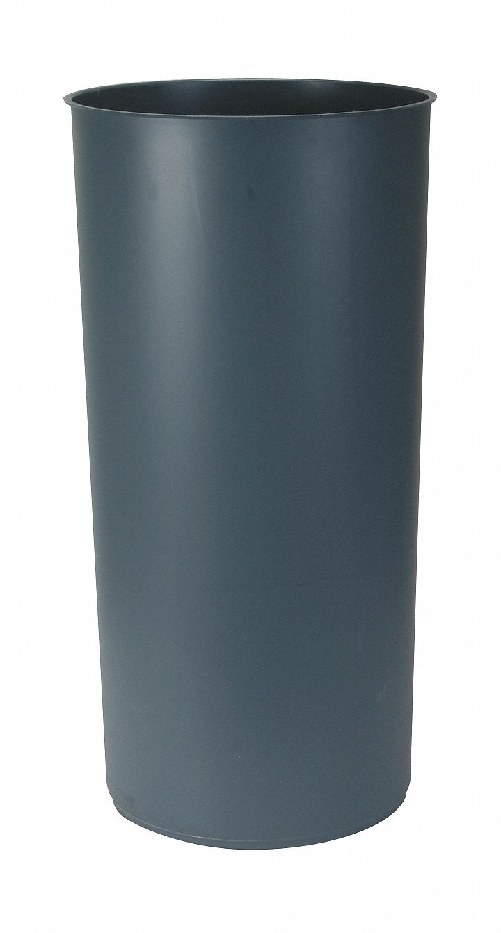 RIGID CAN LINER,27-1/4"H X 13"W,GRAY