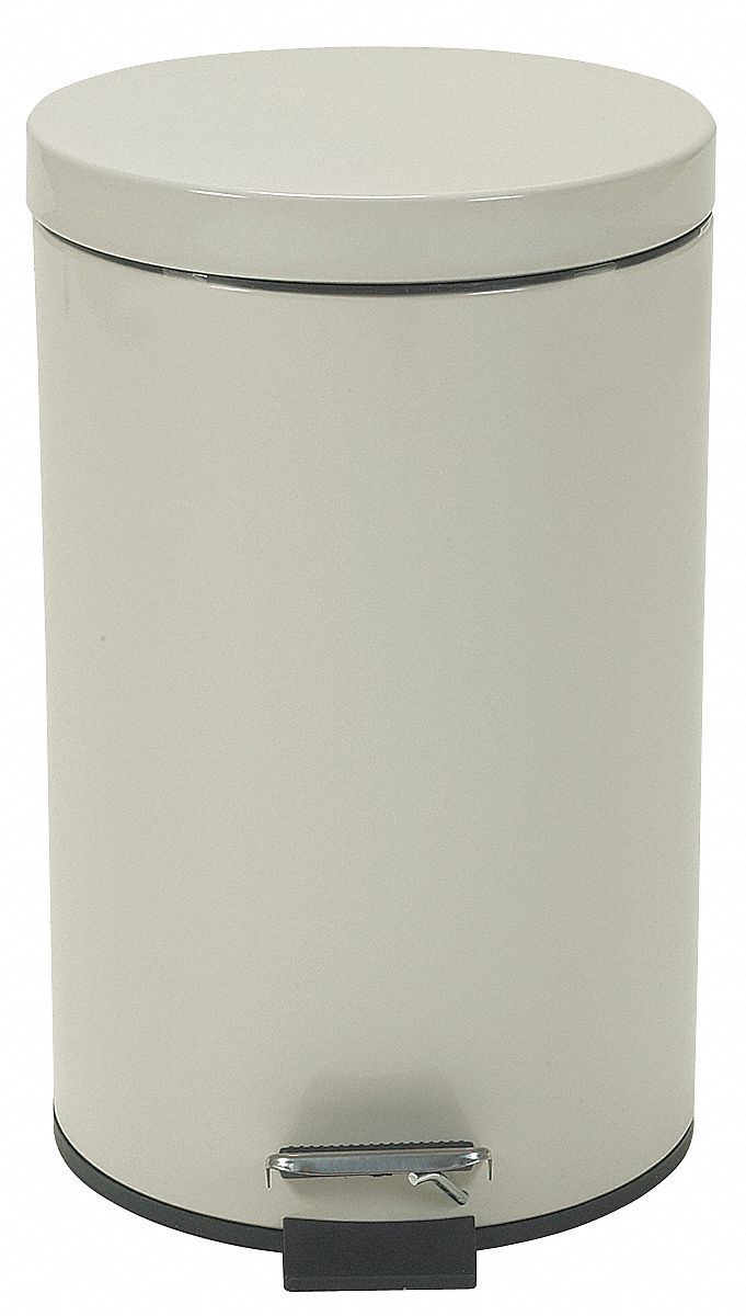 POUBELLE A PEDALE RND BL 3 1/2 GAL