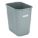 WASTEBASKET,RECTANGULAR,7 GAL.,GRAY