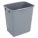 TRASH CAN,RECTANGULAR,10-21/64 GAL.,GRAY