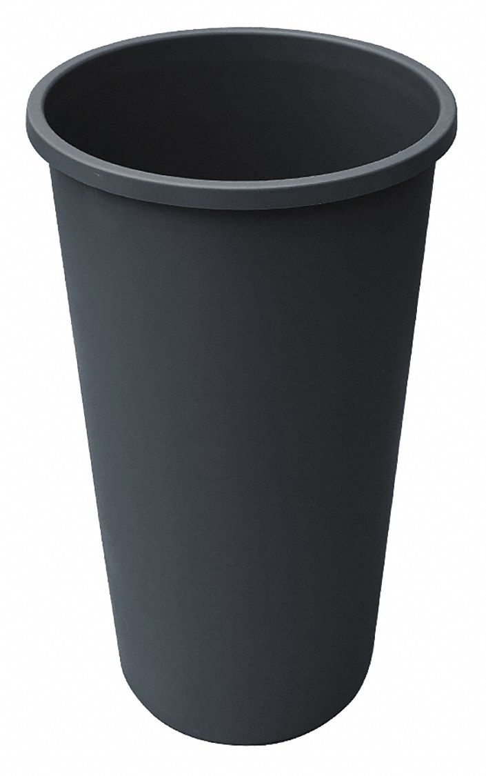 Trash Can Gry 22 gal Plastic