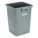 TRASH CAN,SQUARE,16 GAL.,GRAY