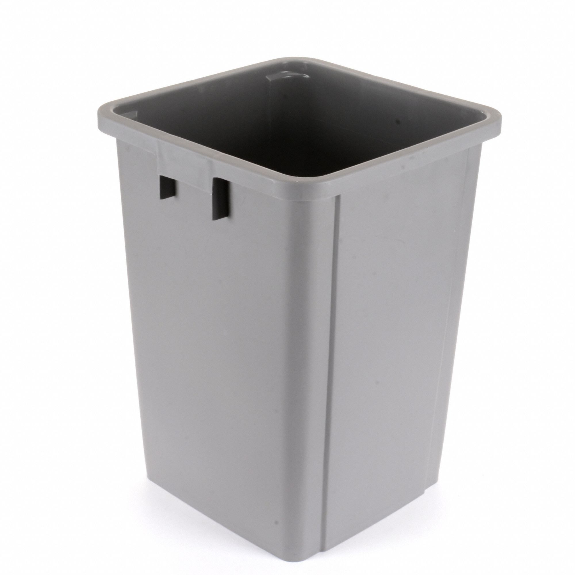 Tall 40 Gallon Recycled Plastic Square Trash Can with Lid