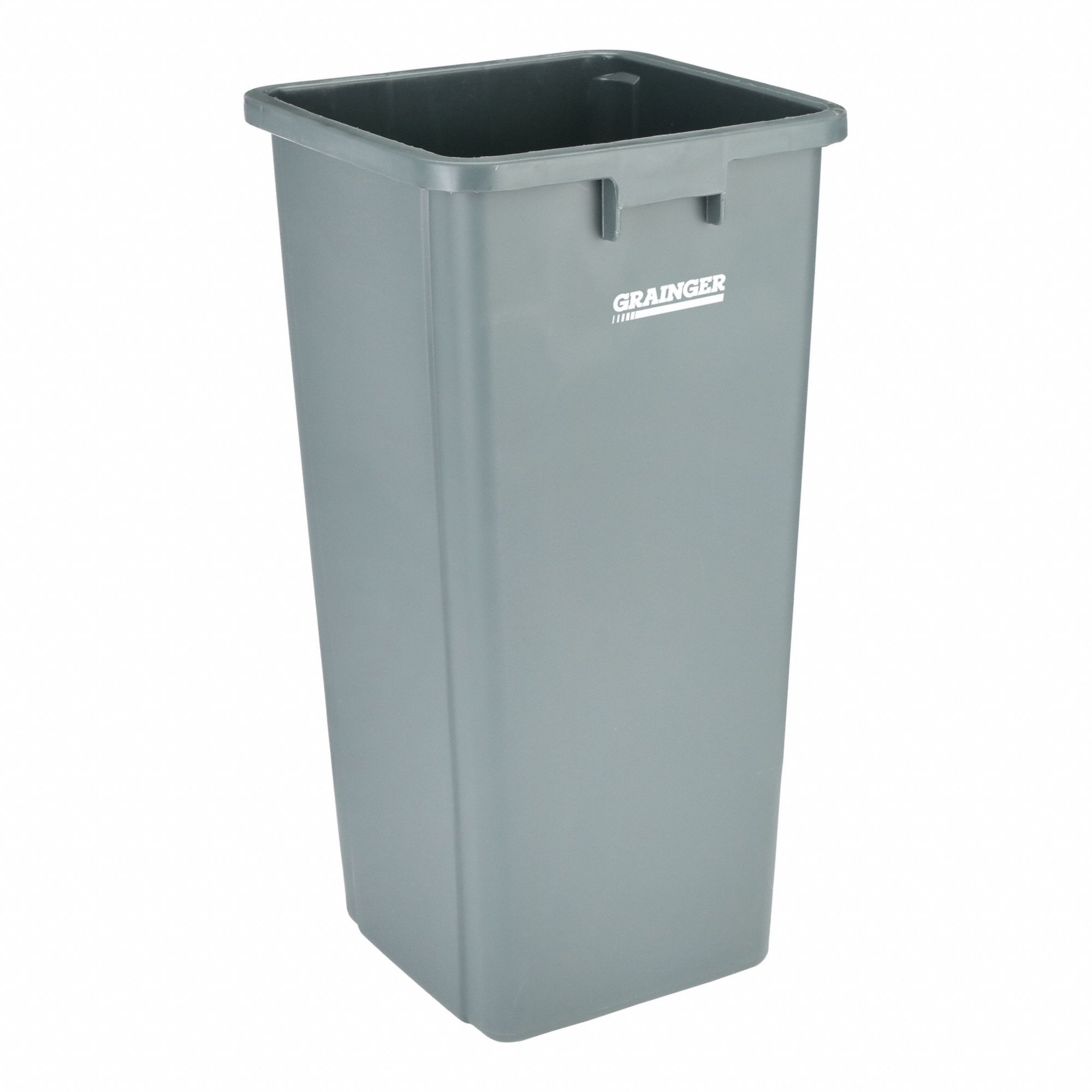 TRASH CAN LINERS,SQUARE,23 GAL.,GRAY
