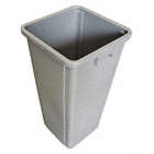 SQUARE CONTAINER,GRAY,23 GAL