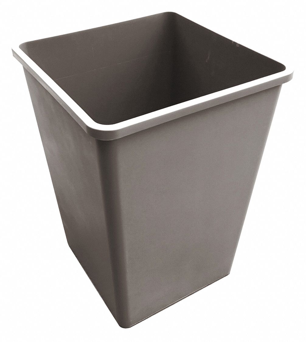 Trash Can Tan 50 gal Plastic