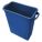 WASTE RECEPTACLE,RECTANGULAR,16 GAL,BLUE