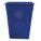 TRASH CAN,RECTANGULAR,23 GAL.,BLUE