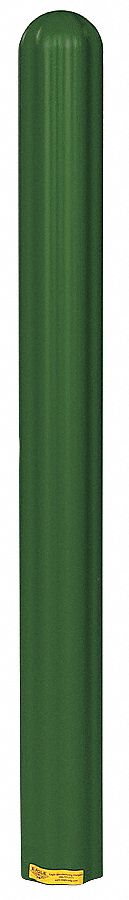 BOLLARD COVER,6 IN DIA.,56 IN H,GREEN