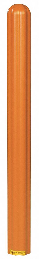 BOLLARD COVER,6 IN DIA.,56 IN H,ORANGE