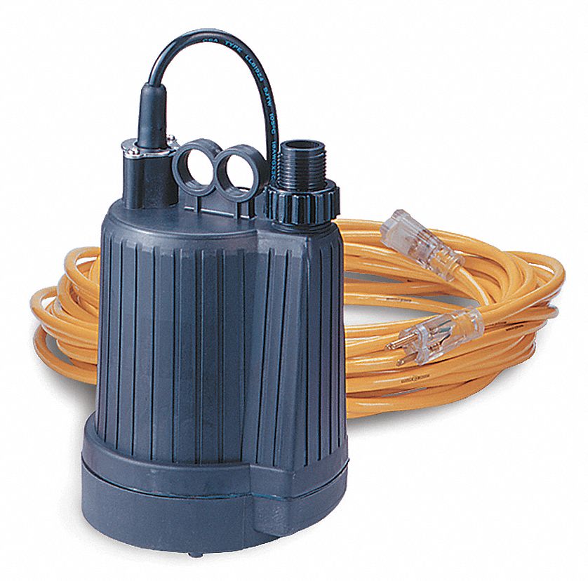 Electric Water Pump: 1 1/4 in Thread Size, 115 V, 10 ft Power Cord/Std Garden Hose Connection