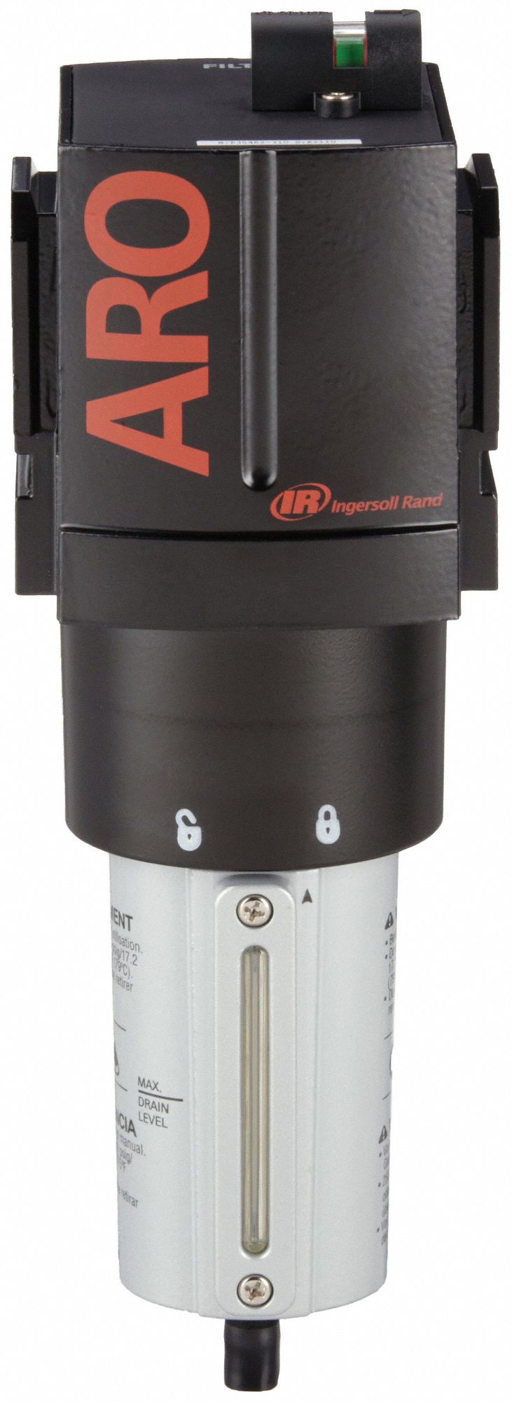 Pneumatic Oil Filter: Coalescing, 1 in NPT, 0.3 micron, 353 cfm, 250 psi Max Op Pressure, 3000