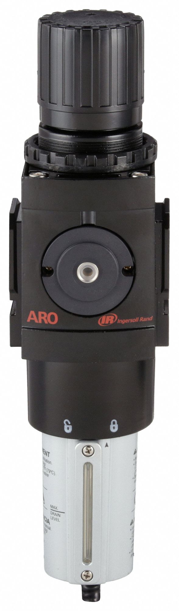 Filter-Regulator: 3000 Series, 3/4 in NPT, 236 cfm, 5 micron, 0 psi to 140 psi, Manual Drain