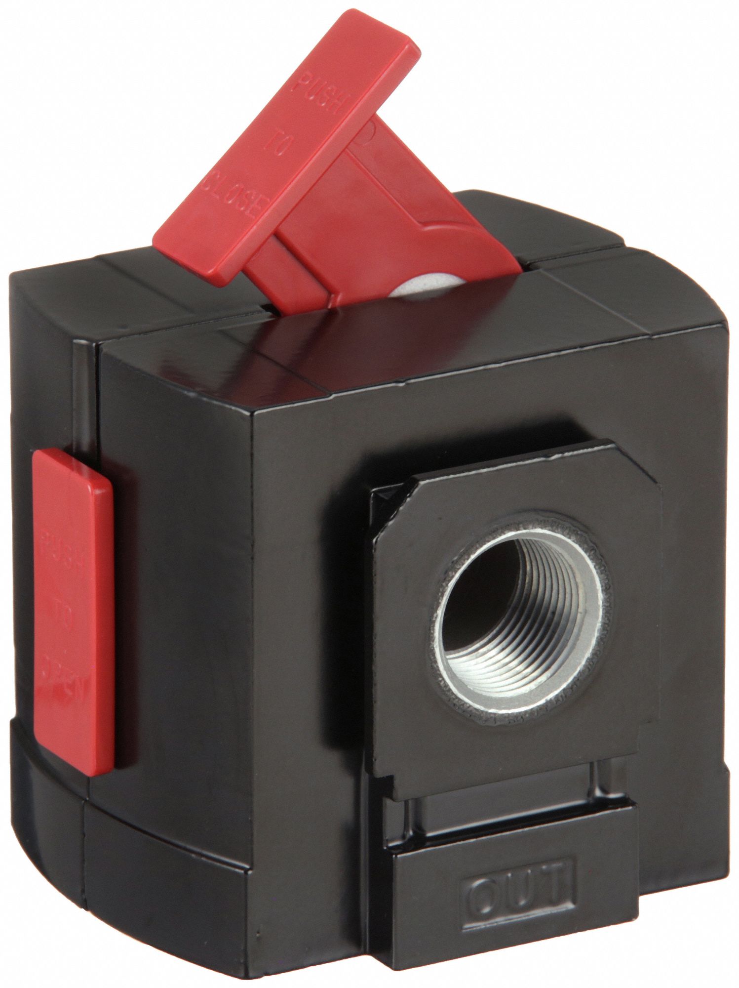 AIR LINE LOCKOUT VALVE, 3/4 IN NPT THREAD, 3/4 IN NPT OUTLET SIZE, 250 PSI MAXIMUM OPERATING PRESSURE, 3000