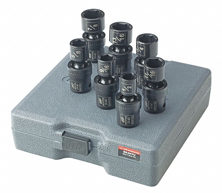 IMPACT SOCKET SET,1/2 IN DR,7 PC