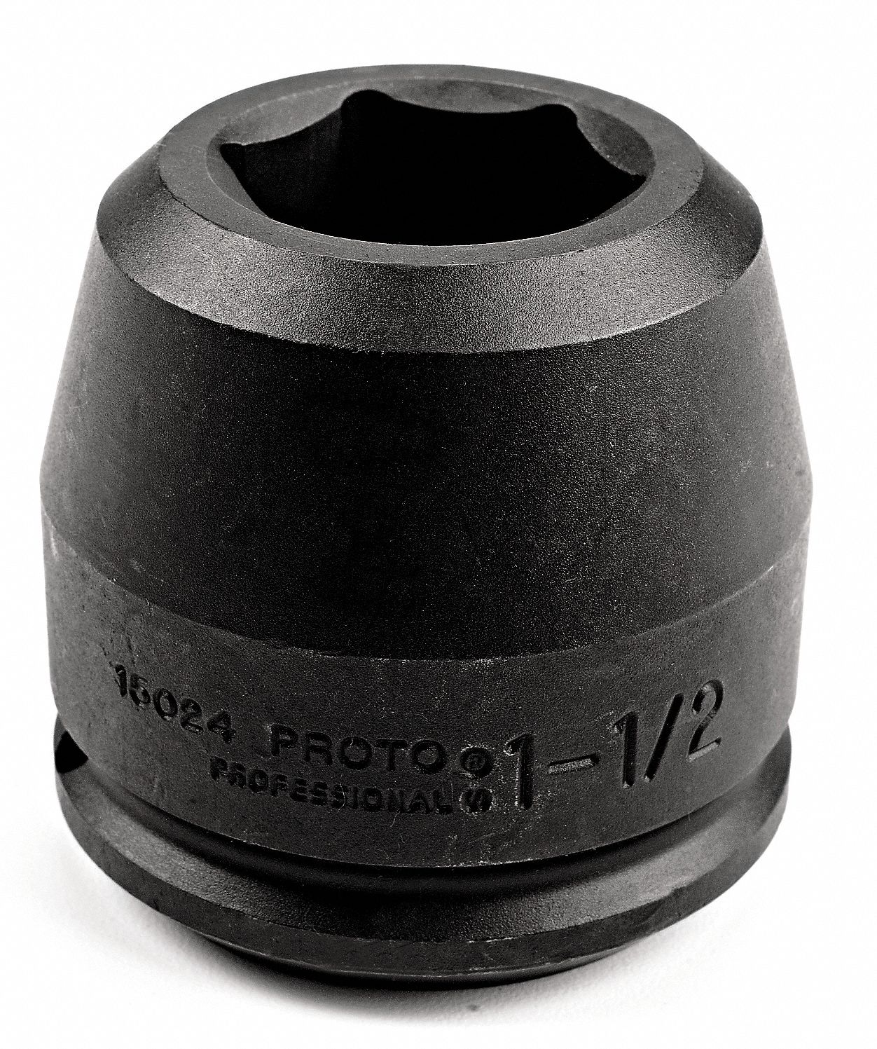 Impact Socket: 1 1/2 in Drive Size, SAE, 5 in Socket Size, 6-Point, Std, 6 3/4 in Overall Lg