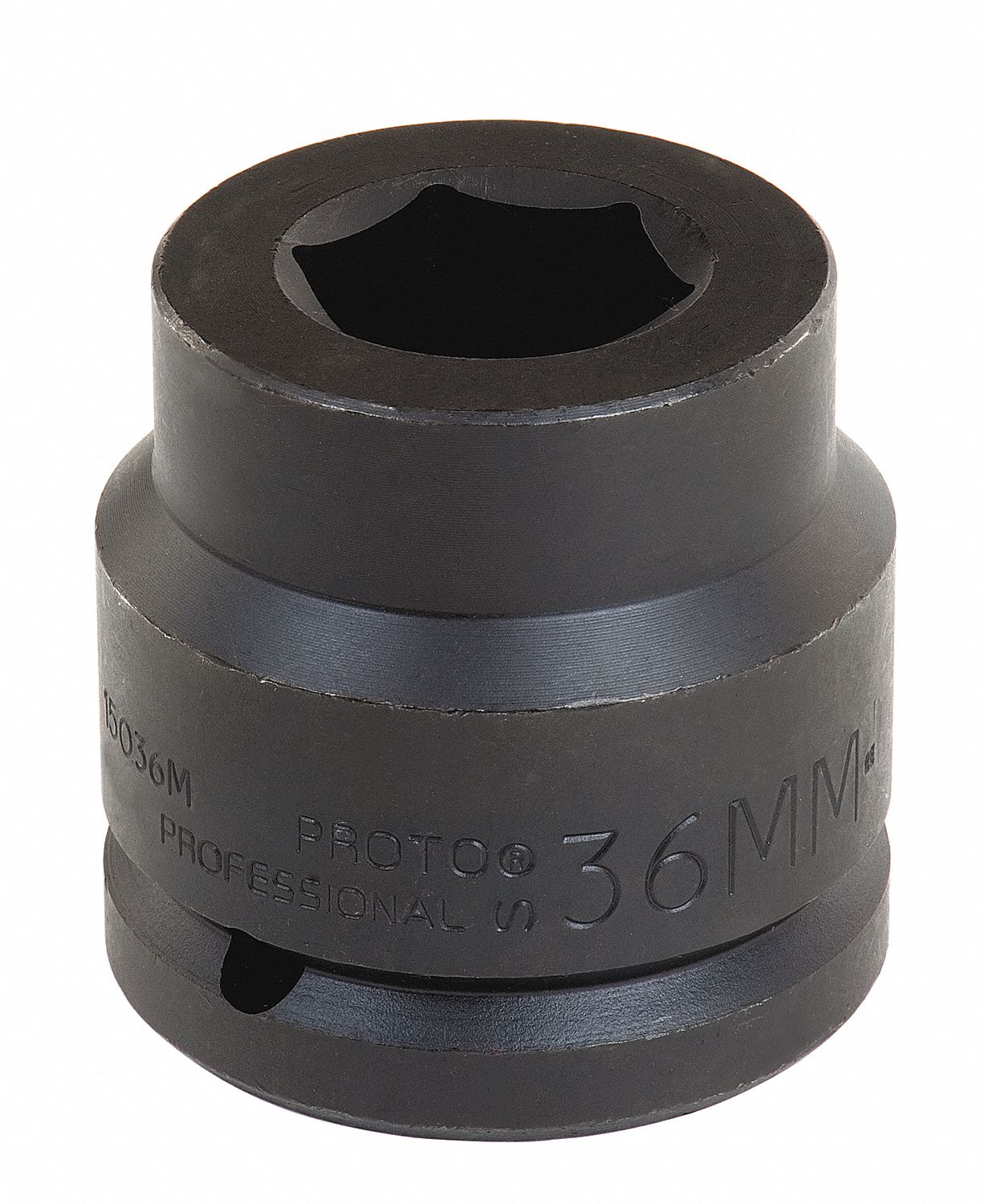 Impact Socket: 1 1/2 in Drive Size, Metric, 70 mm Socket Size, 6-Point, Std, Black Oxide