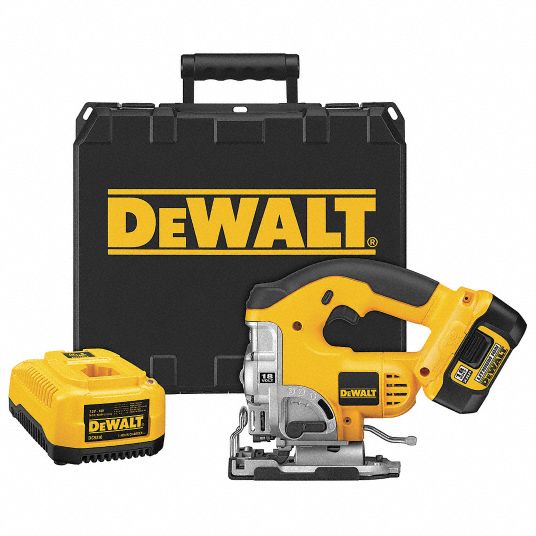 DEWALT Cordless Jigsaw Kit, 18.0, DHandle 4PKU1DCS330L Grainger