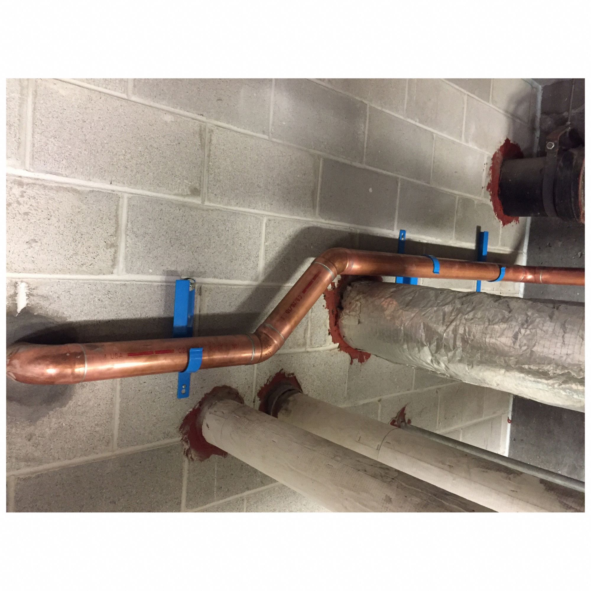 HAP SYSTEM Pipe Hanger Steel, 6 in Pipe Size, 100 lb Max. Load