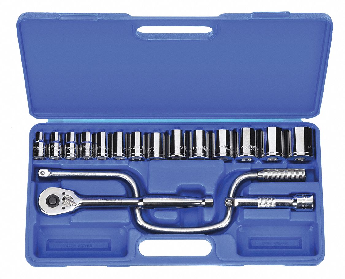 ENS DOUIL,STD,SAE,PR1/2,12PT,17PC