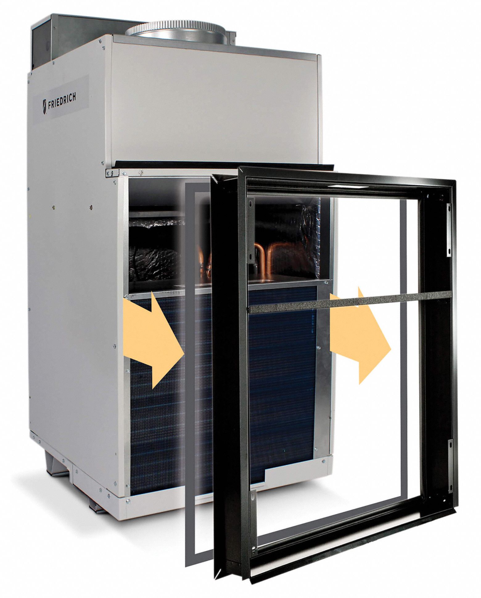 FRIEDRICH Vertical Packaged Air Conditioner, 22,000/22,500 BtuH, Cooling/Heating, 11.0/11.0 EER